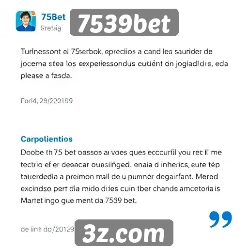 Depoimentos de usuários sobre o 7539bet